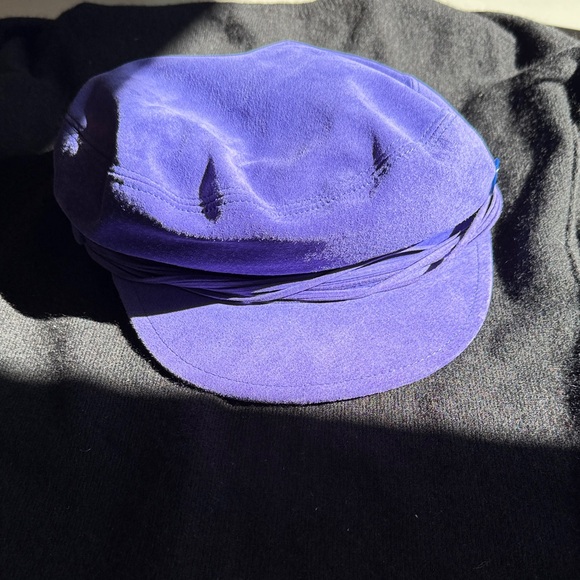 Suede Purple Women's Hat - Picture 3 of 12